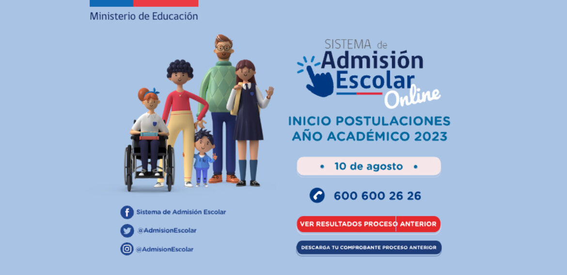 COMUNICACIÓN SISTEMA DE ADMISIÓN ESCOLAR 2022 – AÑO ACADÉMICO 2023